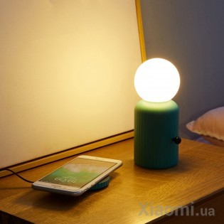 Настольная лампа с беспроводной зарядкой Xiaomi IDMIX D6 Green