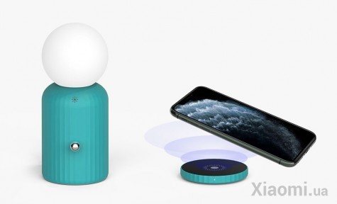 Настольная лампа с беспроводной зарядкой Xiaomi IDMIX D6 Green