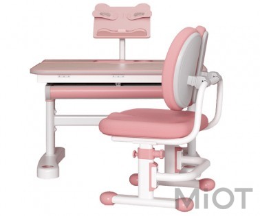 Дитячий навчальний стіл і стілець Xiaomi IGROW Pink (D001MR + C001SZ)