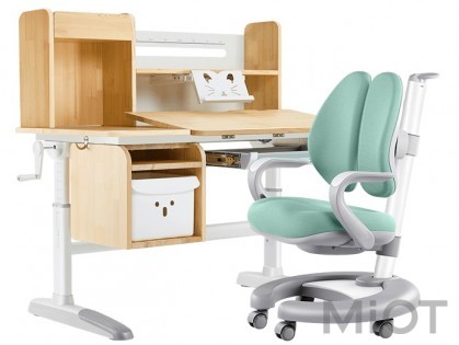 Навчальний стіл і стілець Xiaomi IGROW D110NY + C104HX White-Green