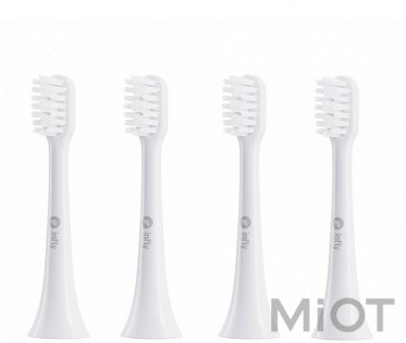Набір насадок для зубної щітки Xiaomi inFly Toothbrush Head for PT02 White (4 pcs)