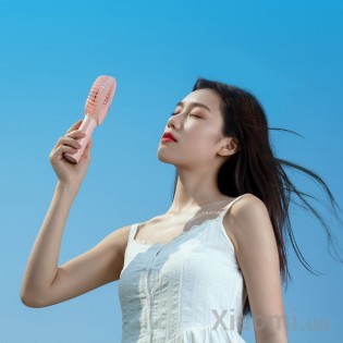 Портативный мини-вентилятор Xiaomi Jisulife F2 Pink