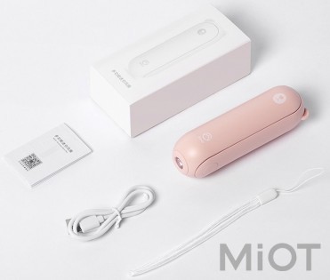 Багатофункціональний міні-вентилятор Xiaomi Jisulife F8X Pink