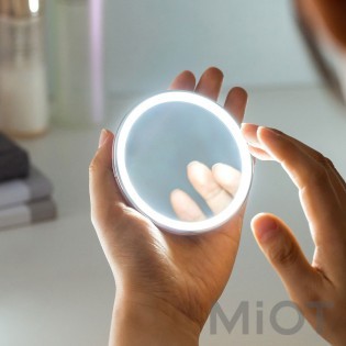 Портативне дзеркало з LED підсвічуванням Xiaomi Jordan Judy Handheld Light Mirror Silver
