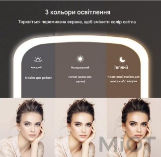Дзеркало для макіяжу Xiaomi Jordan Judy LED Makeup Mirror Pink