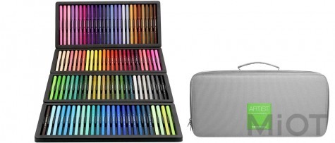 Набір кольорових маркерів KACO ARTIST Double Tips Pen 100 Colors