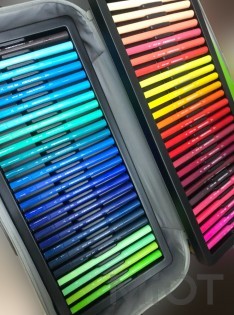 Набір кольорових маркерів KACO ARTIST Double Tips Pen 100 Colors