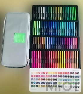 Набір кольорових маркерів KACO ARTIST Double Tips Pen 100 Colors