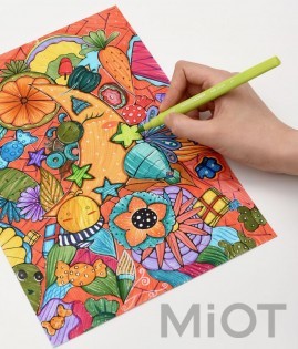Набір кольорових маркерів KACO ARTIST Double Tips Pen 100 Colors