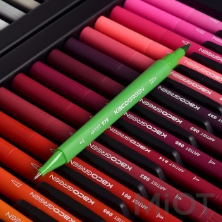 Набір кольорових маркерів KACO ARTIST Double Tips Pen 100 Colors