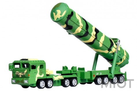 Модель автомобіля Xiaomi KDW Military simulation alloy car mode 1:64 (DF-31A)