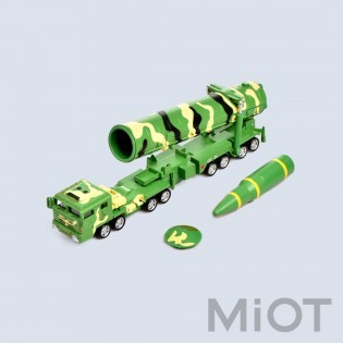 Модель автомобіля Xiaomi KDW Military simulation alloy car mode 1:64 (DF-31A)
