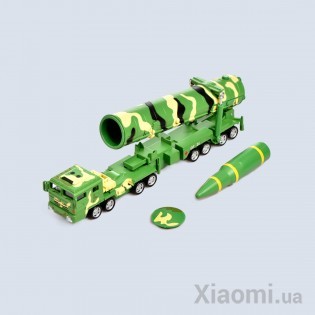 Модель автомобиля с МБР Xiaomi KDW Military simulation alloy car mode 1:64 (DF-31A)