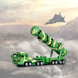 Модель автомобиля с МБР Xiaomi KDW Military simulation alloy car mode 1:64 (DF-31A)
