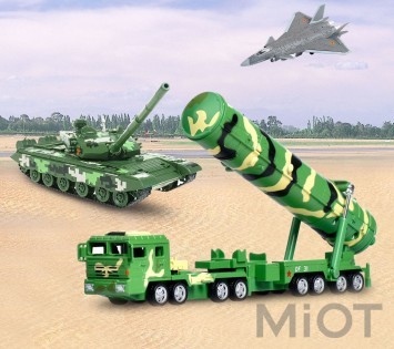 Модель автомобіля Xiaomi KDW Military simulation alloy car mode 1:64 (DF-31A)