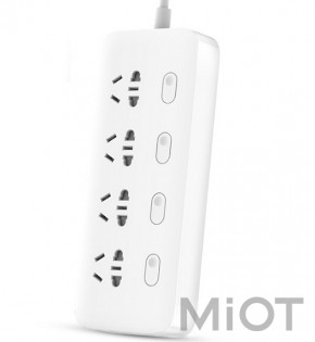 Подовжувач KingMi Power Strip (4 розетки) 1.8m White QC0404