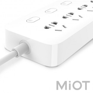 Подовжувач KingMi Power Strip (4 розетки) 1.8m White QC0404
