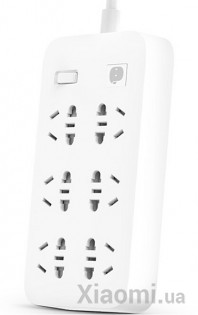Удлинитель KingMi Power Strip (6 розеток; без USB) 1.8m White QC0601
