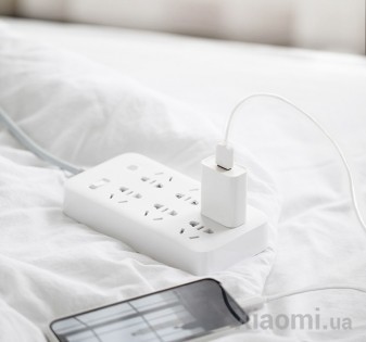 Удлинитель KingMi Power Strip (6 розеток; без USB) 1.8m White QC0601