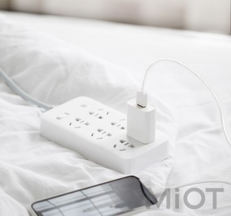 Подовжувач KingMi Power Strip (6 розеток; без USB) 1,8m White QC0601