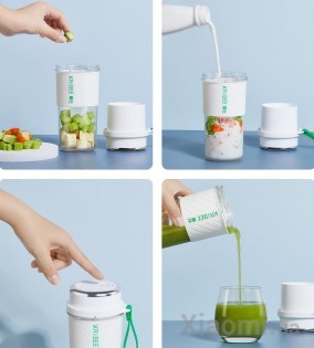  Соковыжималка Xiaomi KriBee portable juicer cup cherry White (KB-C1)