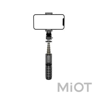 Бездротовий міні-штатив трипод Xiaomi L-Point Q10 Mini 360° Чорний (Aluminium Edition)