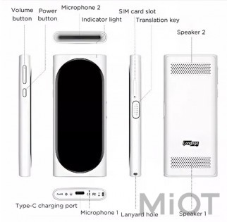 Інтелектуальний перекладач Xiaomi Langogo AI Black