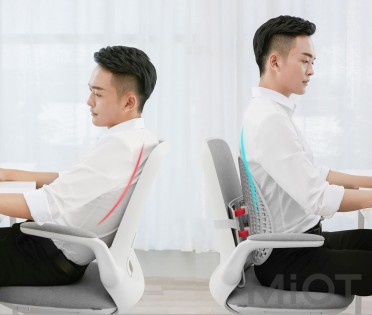 Масажна підставка для спини Xiaomi Leband Ergonomic adjustable backrest Grey LB-YK002