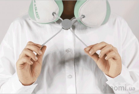 Подушка подголовник с массажером Xiaomi LF Massage sleep neck pillow Green LR-S100