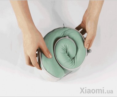 Подушка подголовник с массажером Xiaomi LF Massage sleep neck pillow Green LR-S100