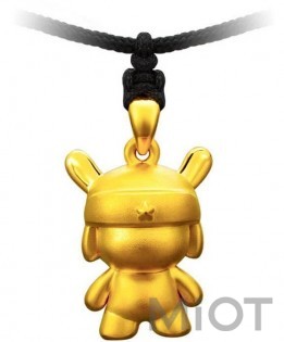 Золотий кулон Xiaomi LuckyME Pure Gold Mi bunny 2 г