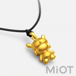 Золотий кулон Xiaomi LuckyME Pure Gold Mi bunny 2 г