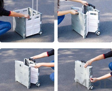 Складная переносная тележка для продуктов Xiaomi MAIWEI Trolley Case Gray Large 35L
