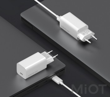 Зарядний пристрій Xiaomi Mi 65W Fast Charger with GaN Tech Type-C White (BHR4499GL)