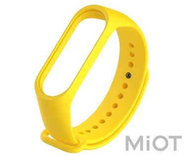 Ремінець для Xiaomi Mi Band 3/4 Yellow