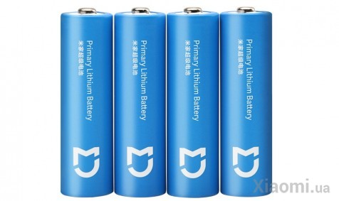 Аккумуляторные батарейки Xiaomi Mi Home (Mijia) AA Super Battery 4шт FR6AA