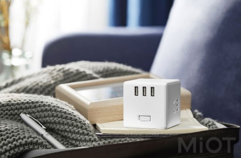 Мережевий зарядний пристрій Xiaomi Mi Home (Mijia) Rubik Cube White (MJZHQ3-01QM)