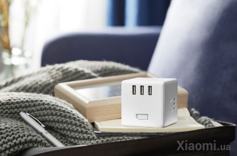 Сетевое зарядное устройство Xiaomi Mi Home (Mijia) Rubik Cube White (MJZHQ3-01QM)