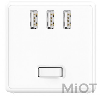 Мережевий зарядний пристрій Xiaomi Mi Home (Mijia) Rubik Cube White (MJZHQ3-01QM)