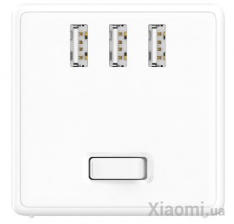 Сетевое зарядное устройство Xiaomi Mi Home (Mijia) Rubik Cube White (MJZHQ3-01QM)