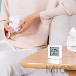 Датчик температури та вологості Xiaomi Mi Home (Mijia) Temperature & Humidity Electronic Monitor 2 (LYWSD03MMC) (NUN4106CN)