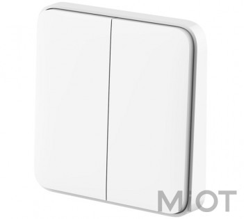 Розумний вимикач Xiaomi Mi Home (Mijia) 2 кнопки White