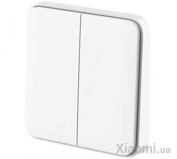 Умный выключатель Xiaomi Mi Home (Mijia) 2 кнопки White