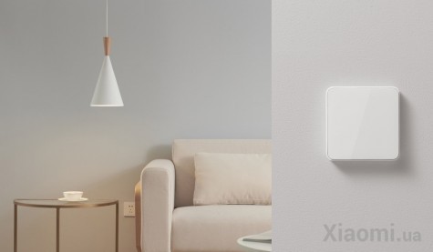 Умный выключатель Xiaomi Mi Home (Mijia) 1 кнопка White