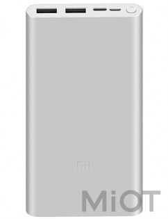 Універсальна батарея Xiaomi Mi Power bank 3 10000mAh 2USB+Type-C Silver ORIGINAL (PLM13ZM)