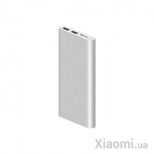 Универсальная батарея Xiaomi Mi Power bank 3 10000mAh 2USB+Type-C Silver ORIGINAL (PLM13ZM)