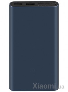 Универсальная батарея Xiaomi Mi Power bank 3 10000mAh 2USB+Type-C Black ORIGINAL (PLM13ZM)
