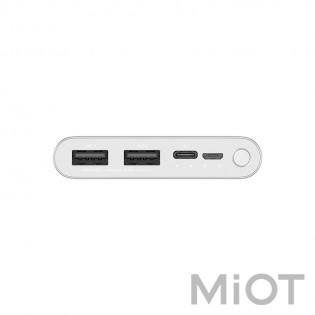 Універсальна батарея Xiaomi Mi Power bank 3 10000mAh 2USB+Type-C Silver ORIGINAL (PLM13ZM)