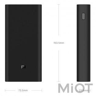 Універсальна батарея Xiaomi Mi Power Bank 3 Pro 20000 mAh PLM07ZM Black (VXN4254GL)
