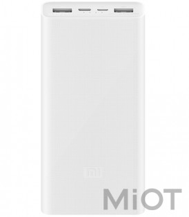 Універсальна батарея Xiaomi Mi Power bank 3 20000mAh 2USB+Type-C White ORIGINAL